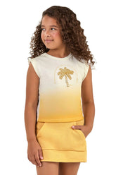 CONJ FEM BL COQ PEROLA E SHORT SAIA MLT OFF WHITE