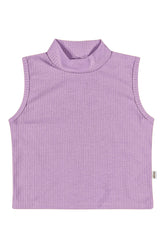 REGATA CROPPED FEM GOLA ALTA RIB CANEL LAVANDA