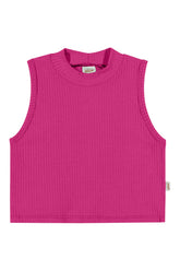 REGATA CROPPED FEM GOLA ALTA RIB CANEL ROSA PINK