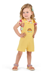 CONJ BL EST E JARD TEXTUR BOLSO SUMMER AMARELO