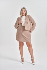 BLAZER FEM DE PLANO ALFAIATARIA COMFY CAMURCA