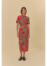 SAIA FEM LOGOTUCA VERMELHO