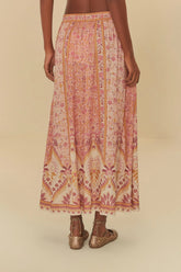 SAIA FEM GODE NO MEU JARDIM OFF WHITE/ROSA