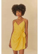 MACAQUINHO FEM TRANSPASSE ALCINHAS AMARELO MOSTARDA