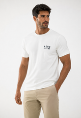 CAMISETA MASC MC COMFORT AEROPOSTALE CREME