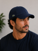 BONE LOGO LATERAL LACOSTE MARINHO