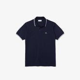 POLO MASC MC DET GOLA LACOSTE MARINHO 525