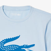 CAMISETA MASC KIDS MC LACOSTE AZUL CLARO DIK