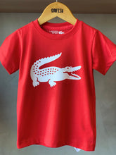 CAMISETA MASC KIDS MC LACOSTE VERMELHO A3F