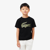 CAMISETA MASC KIDS MC LACOSTE PRETO I6Z