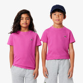 CAMISETA MASC KIDS MC LACOSTE ROSA PINK I1L