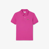 POLO MASC KIDS MC LACOSTE ROSA PINK I1L