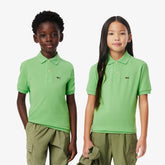 POLO MASC KIDS MC LACOSTE VERDE CLARO TTF