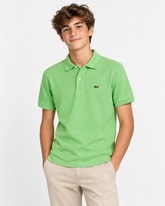 POLO MASC KIDS MC LACOSTE VERDE CLARO TTF