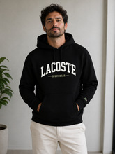 MOLETOM CAPUZ E BOLSOS LACOSTE PRETO