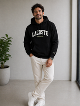 MOLETOM CAPUZ E BOLSOS LACOSTE PRETO