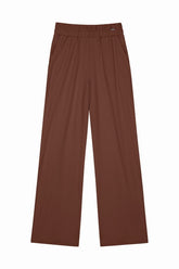 CALCA FEM EM MALHA CREPE DE VISCOSE CHOCOLATE