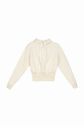 BLUSAO FEM EM MOLETOM C LINHO OFF WHITE