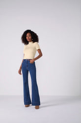 BLUSA FEM MC MALHA TRICO DE VISCOSE OFF WHITE