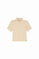 BLUSA FEM MC MALHA TRICO DE VISCOSE OFF WHITE