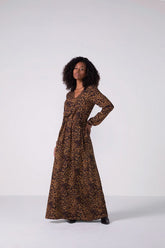 VESTIDO EM VISCOSE C EST DIGITAL ONCA ONCA