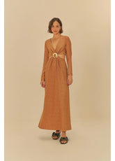 VESTIDO CROPPED FIVELA LUREX AVELA