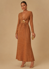 VESTIDO CROPPED FIVELA LUREX AVELA