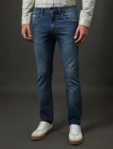 CALCA CKJ MASC JEANS 5 PCKS SUPER SKINNY AZUL MEDIO