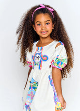 VESTIDO NAS ALTURAS ALPHABETO OFF WHITE