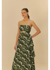 VESTIDO TUCANO GRAFICO FARM VERDE