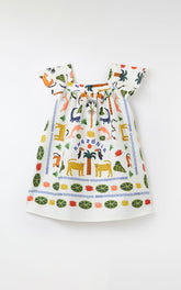 VESTIDO LENCO ANIMALIA OFF WHITE