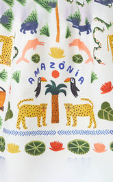 VESTIDO LENCO ANIMALIA OFF WHITE