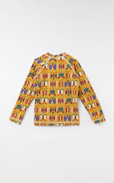 BLUSA PROTECAO UV FEM BORBOCOSMO AMARELO MOSTARDA