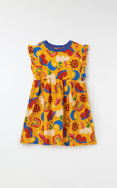 VESTIDO MALHA COSMO FABULA AMARELO MOSTARDA