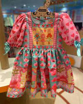 VESTIDO CALCINHA BB A FESTA VAI COMECAR VERDE/ROSA