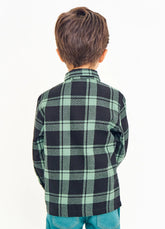 CAMISA MAS KIDS ML SEGURA PEAO PRETO/VERDE