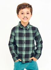 CAMISA MAS KIDS ML SEGURA PEAO PRETO/VERDE