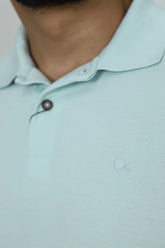 POLO MAS MC ESSENCIAL SLIM OGOCHI VERDE AGUA 6008