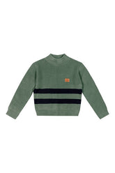 SUETER MAS KIDS EM TRICO VERDE