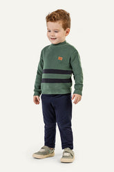 SUETER MAS KIDS EM TRICO VERDE