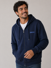 MOLETOM MAS ABERTO ZIP E CAP AEROPOSTALE MARINHO