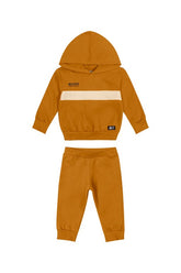 CONJ MAS BLUSAO E CALCA MLT FELPADO CARAMELO