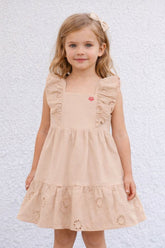 VESTIDO FEM BB COTTON FLAME BAB LAISE BEGE