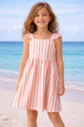 VESTIDO ALCA C BAB LISTRADO M FLORENCE ROSA