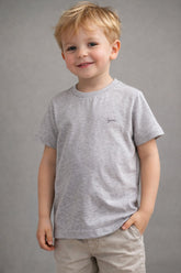 CAMISETA OGOCHI INF MC SLIM MESCLADA CINZA CLARO 0077