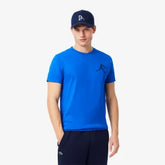 CAMISETA MASC MC E BONE LACOSTE AZUL ROYAL 892