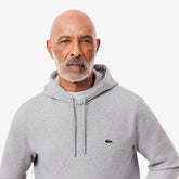 MOLETOM CAPUZ LACOSTE CINZA CLARO CCA