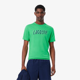 CAMISETA MASC MC LACOSTE VERDE BANDEIRA SIW