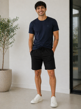 BERMUDA MAS MOLETOM AEROPOSTALE PRETO