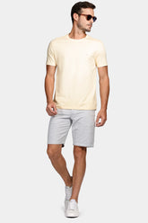 CAMISETA MC MAS ARAMIS BASICA AMARELO PASTEL